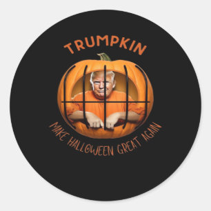 Trumpkin Make Halloween Great Again – Sloth Mask  Classic Round Sticker