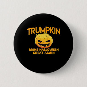 Trumpkin Make Halloween Great Again – Sloth Parody 6 Cm Round Badge