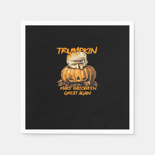 Trumpkin Make Halloween Great Again – Spooky Autum Napkin (Front)