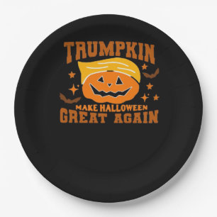 Trumpkin Make Halloween Great Again – Spooky Polit Paper Plate