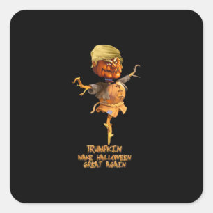 Trumpkin Make Halloween Great Again Square Sticker