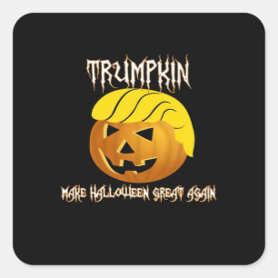 Trumpkin Make Halloween Great Again Square Sticker
