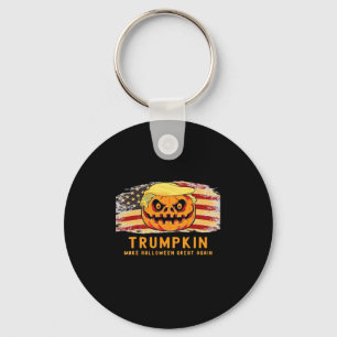 Trumpkin Make Halloween Great Again Us Flag Funny  Key Ring