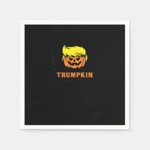 Trumpkin Make Halloween Great Again USA Flag Funny Napkin