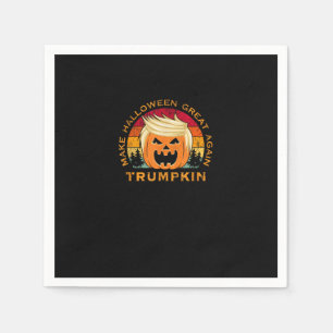 Trumpkin Make Halloween Great Again Vintage Napkin