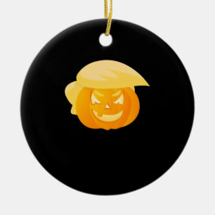 Trumpkin Make Halloween Great  Ceramic Tree Decoration