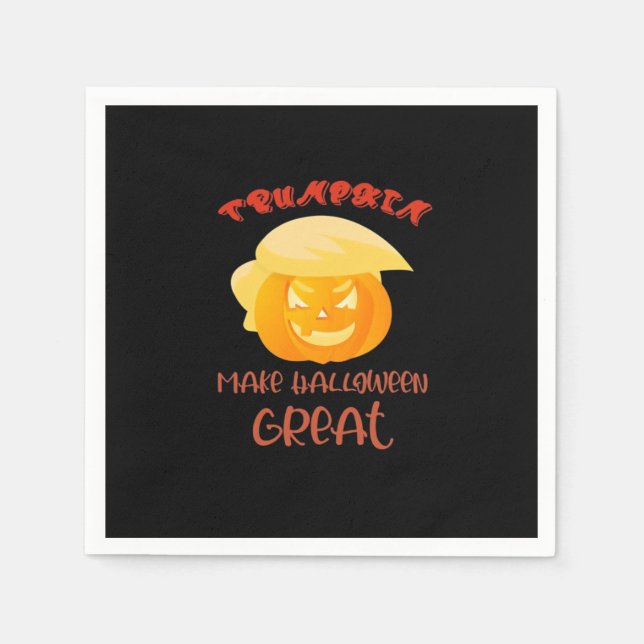 Trumpkin Make Halloween Great Classic Napkin (Front)