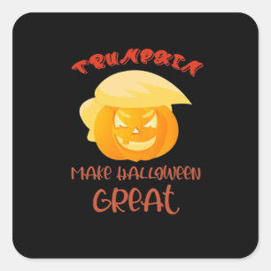 Trumpkin Make Halloween Great Classic Square Sticker