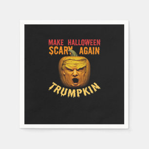Trumpkin Make Halloween Scary Again – Funny Donald Napkin