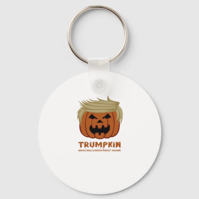 Trumpkin – Make Halloweens Great Again Funny Pumpk Key Ring (Front)