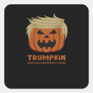 Trumpkin – Make Halloweens Great Again Funny Pumpk Square Sticker