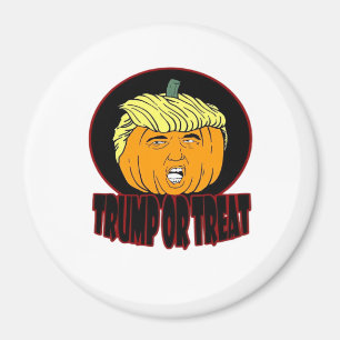 Trumpkin Or Treat Halloween Trumpkin Trick Or Trea Magnet