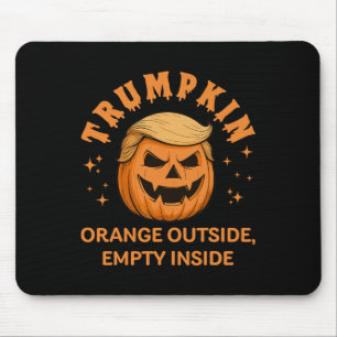 Trumpkin Orange Outside Empty Inside Funny Hallowe Mouse Pad