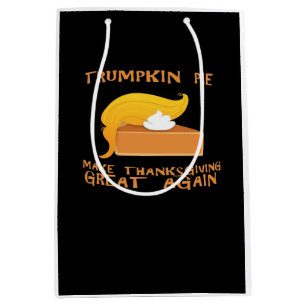 Trumpkin Pie Thanksgiving  Medium Gift Bag