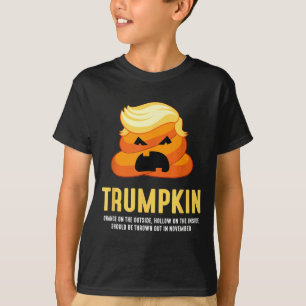 Trumpkin Poop Funny Anti- Halloween T-Shirt