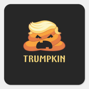 Trumpkin Poop Funny Halloween Square Sticker