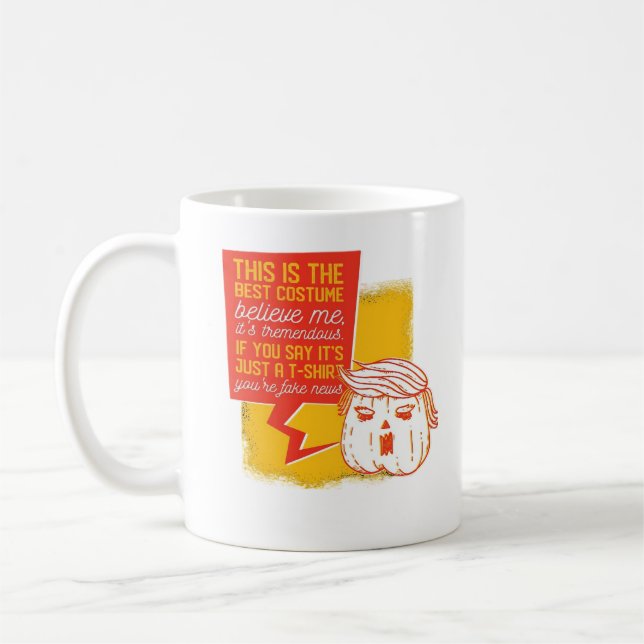 Trumpkin Pumpkin Funny Halloween Quote Coffee Mug (Left)