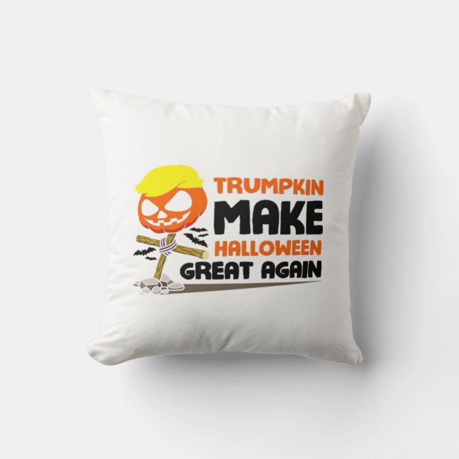 Trumpkin Pumpkin Halloween Classic Cushion (Front)