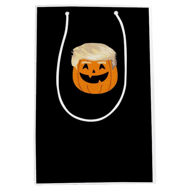Trumpkin Pumpkin Halloween Classic Medium Gift Bag (Front)