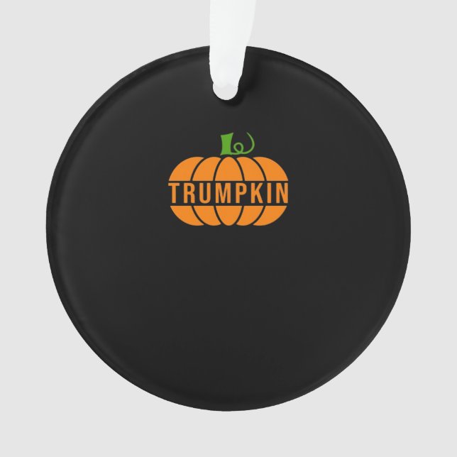 Trumpkin Pumpkin Ornament (Front)