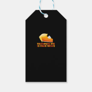 Trumpkin Pumpkin Pie Funny Thanksgiving Fitted Gift Tags