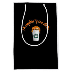 Trumpkin Pumpkin Spice Latte Holiday Coffee Medium Gift Bag