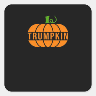 Trumpkin Pumpkin Square Sticker