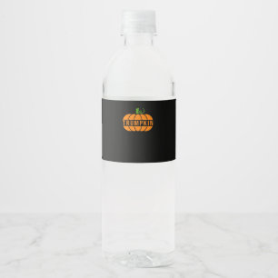 Trumpkin Pumpkin Water Bottle Label