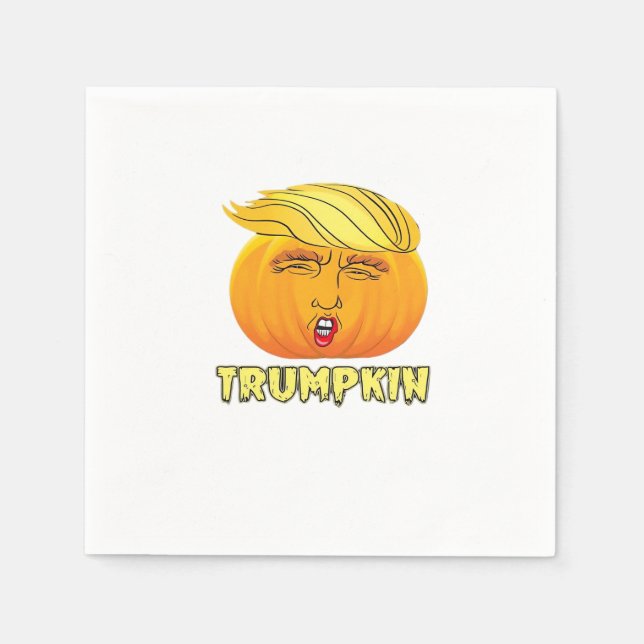 Trumpkin – Scary Good Pumpkin  Napkin (Front)