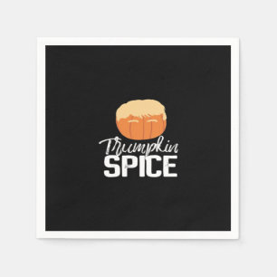 Trumpkin Spice Funny Political Halloween Napkin