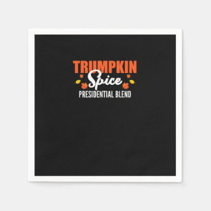 Trumpkin Spice Halloween Thanksgiving Funny Napkin