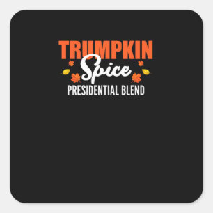 Trumpkin Spice Halloween Thanksgiving Funny Square Sticker