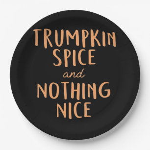 Trumpkin Spice Nice Paper Plate