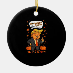 Trumpkin Spice Season Classic Ceramic Tree Decoration