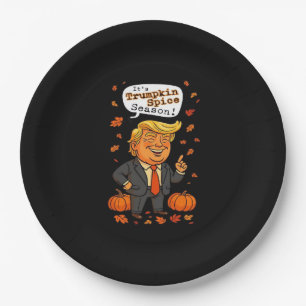 Trumpkin Spice Season Classic Paper Plate