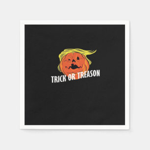 Trumpkin - Trick Or Treason Halloween Napkin