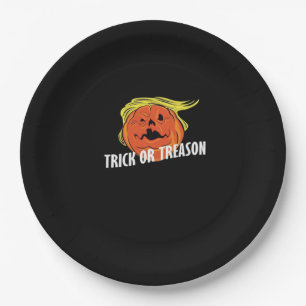 Trumpkin - Trick Or Treason Halloween Paper Plate