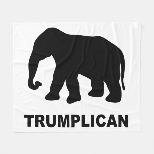 Trumplican Popular Pro Donald Trump bold Fleece Blanket (Front (Horizontal))