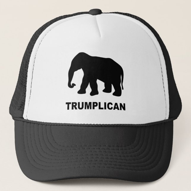 Trumplican popular Pro Donald Trump bold print Trucker Hat (Front)