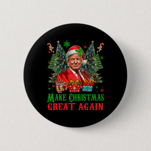 Trumpmas Make Christmas Great Again Santa Claus Do 6 Cm Round Badge