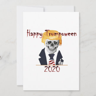 Trumpoween Flat Greeting Card