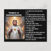 Trump's 10 Commandments