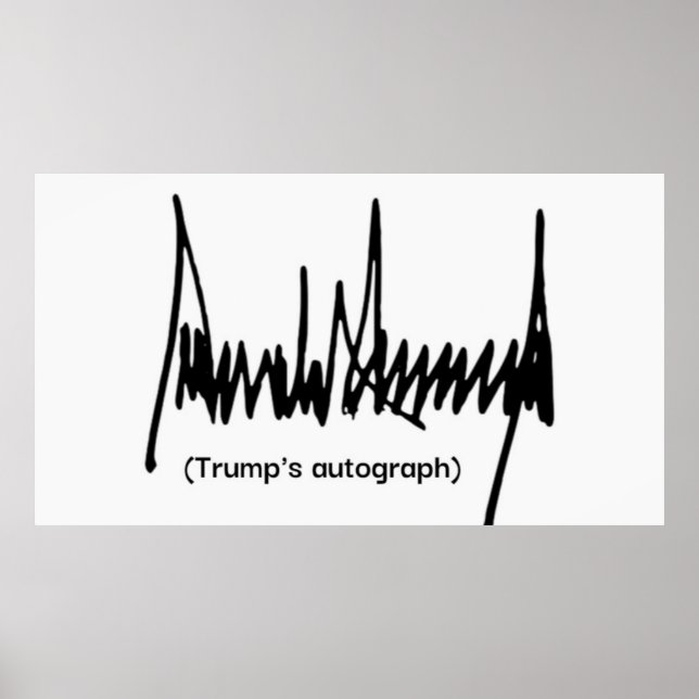 Trump's autograph poster (Front)