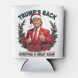 Trump's Back Christmas Is Great Again Santa Can Cooler