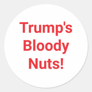 Trump's Bloody Nuts Dumplings Hankamer Artjunkhaus Classic Round Sticker