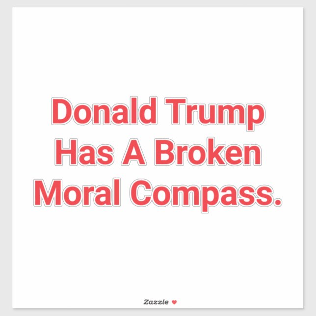 Trump's Broken Morals Hankamer Artjunkhaus Love  (Sheet)