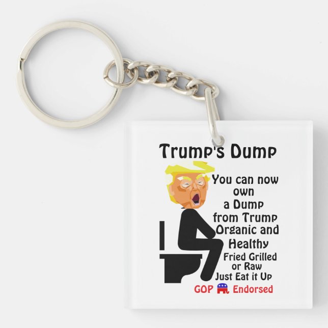Trump's Dump Keychain (Front)