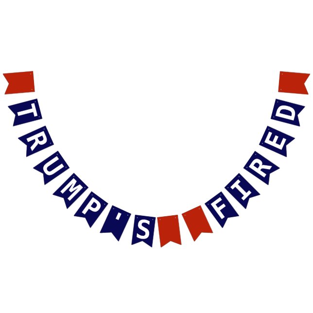 Trump's Fired Resigned Impeached Red White Blue Bunting (All)
