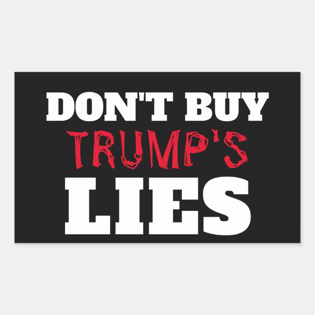 Trump's Lies Sticker (Front)