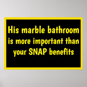 Trumps Marble Bathroom Poster